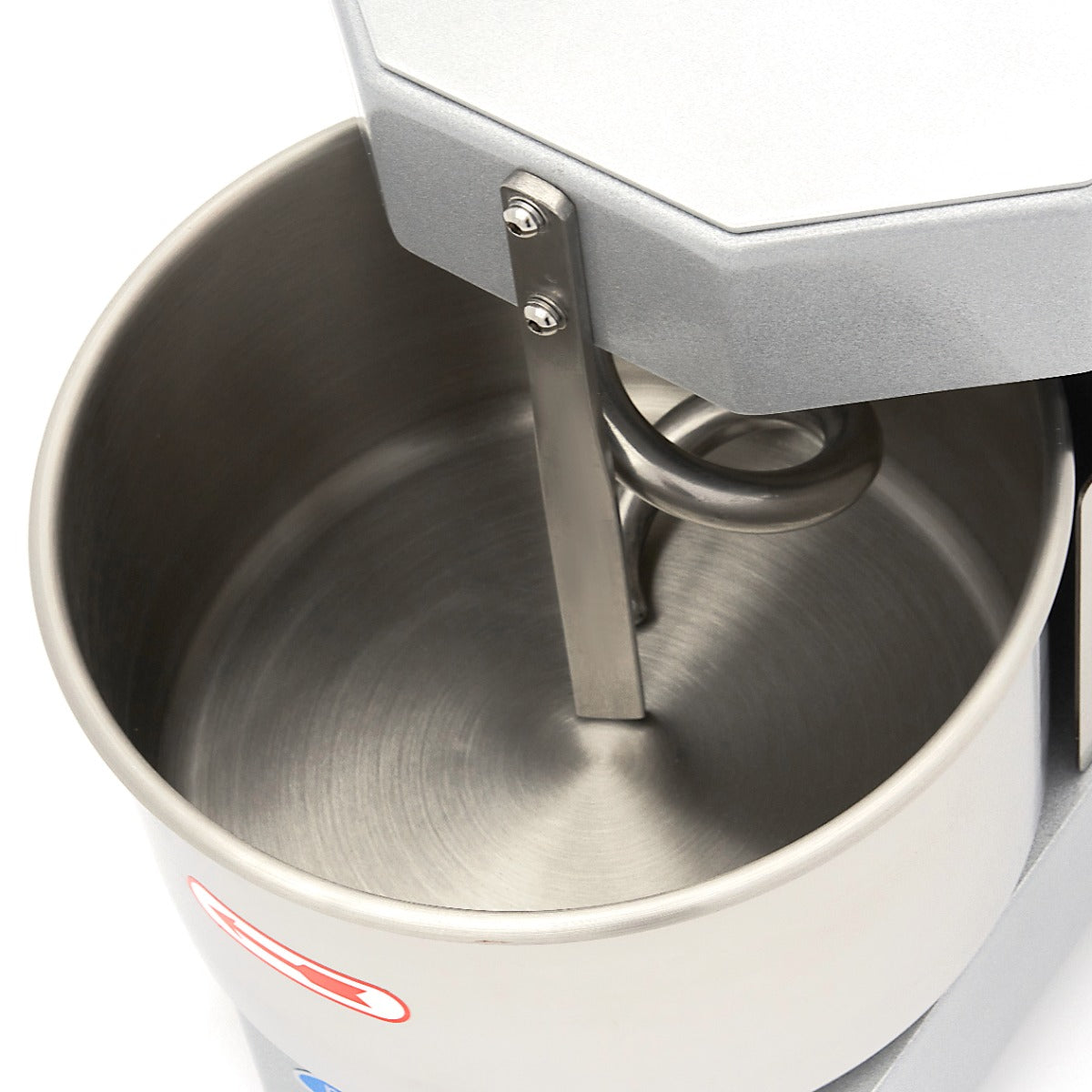 Pétrin à spirale Maxima en argent, capacité de 8 L, pour 4,5 kg de pâte, machine à pâte professionnelle.