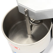 Pétrin à spirale Maxima en argent, capacité de 8 L, pour 4,5 kg de pâte, machine à pâte professionnelle.