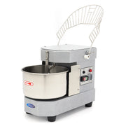 Pétrin à spirale Maxima en argent, machine à pâte de 8 L capable de mélanger 4,5 kg de pâte.