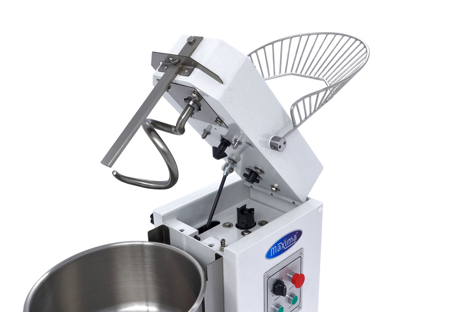 Pétrin à spirale / pétrin à pâte - 20 L - 12 kg de pâte - 2 vitesses - bol amovible