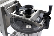 Robot culinaire Maxima de 20 L avec bol en acier inoxydable, boutons de commande et couvercle, pour préparation alimentaire.