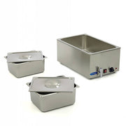 Bain Marie - avec robinet - incl 2 x 1/2 GN set - électrique