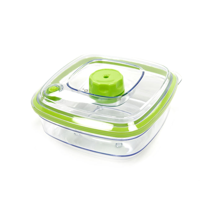 Boîte étanche à vide Maxima de 0,8 L pour la conservation des aliments, en plastique robuste, avec couvercle hermétique.