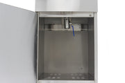 Friteuse - 16 L - 1 panier - avec robinet de vidange et support - 400V