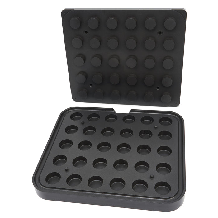 Ensemble de 30 moules à tartelettes cylindriques Maxima, diamètre 37 mm, pour préparer des mini tartes.
