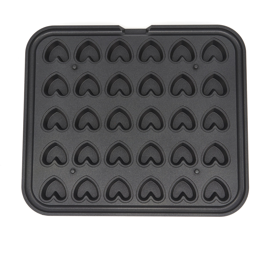 Moule à tartelettes cœur Maxima, lot de 30 pièces, en acier pour préparer des petites tartes décoratives.