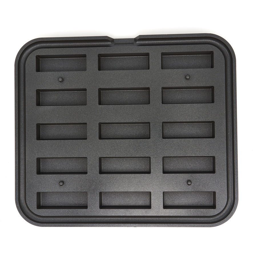 Moule à Tartelette - Rectangle - 90x30/85x26 mm - 15 pieces