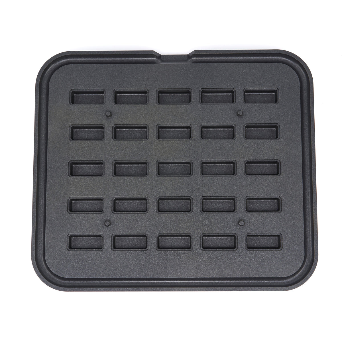 Groupe de 25 moules à tartelettes rectangulaires Maxima, 50x23/42x17 mm, pour cuisson de petites tartelettes.