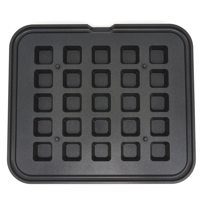 Groupe de 25 moules à tartelettes carrés Maxima, 39/29 mm, en acier pour cuisson de petites tartes.