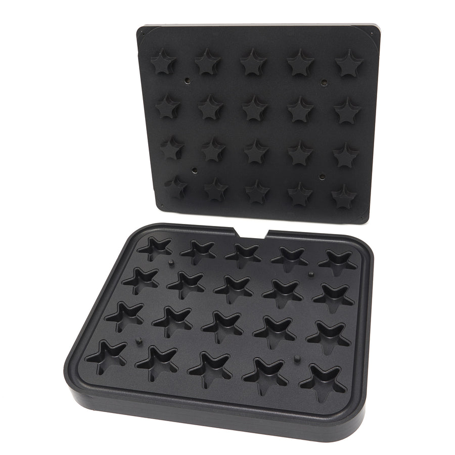 Moule à tartelettes Maxima Star, lot de 20 pièces, en acier pour préparer des tartelettes uniformes et décoratives.