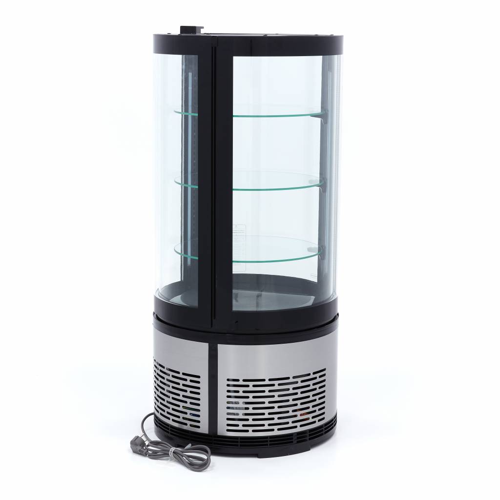 Vitrine à gâteaux - 100 L - 48 cm - ronde
