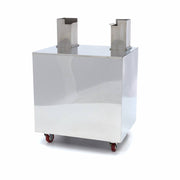 Chariot pour presse-agrumes Maxima orange, compatible avec MAJ-25, MAJ-25SS et MAJ-45, sur roulettes, sans seau à déchets