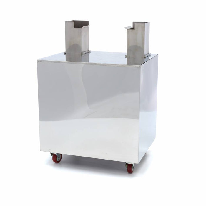Chariot pour presse-agrumes Maxima orange, compatible avec MAJ-25, MAJ-25SS et MAJ-45, sur roulettes, sans seau à déchets
