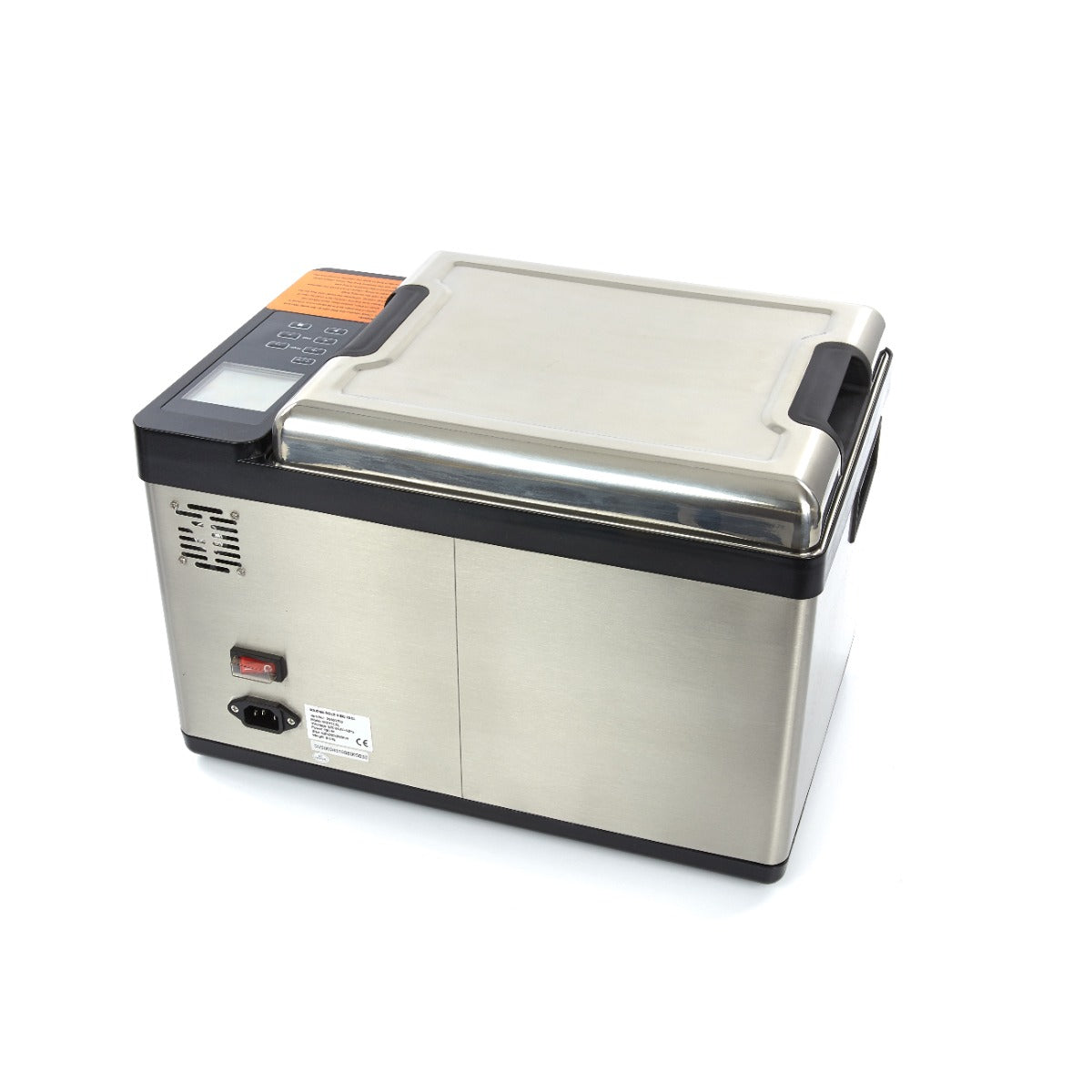 Cuiseur sous vide Maxima de 12,5 L avec panneau de contrôle numérique et cuve en acier inoxydable visible dans l'image.