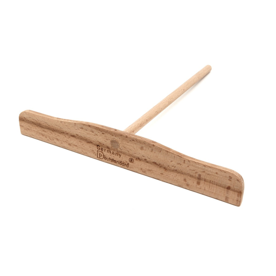Diviseur de pâte à crêpe en bois pour crêpière professionnelle Maxima, outil manuel pour répartir la pâte uniformément.