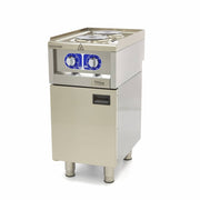 Cuiseur de qualité commerciale - 2 brûleurs - unité simple - profondeur 60 cm - électrique