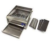 Chargrill de qualité commerciale - unité double - 60 cm de profondeur - gaz