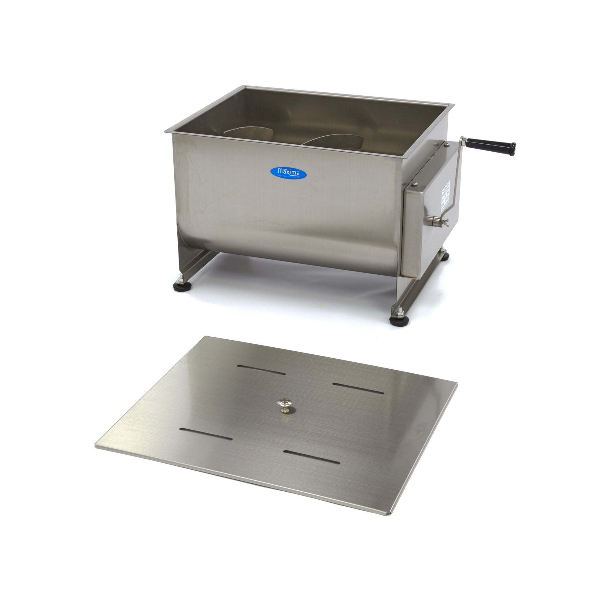 Mélangeur à viande - 50 L - 43 kg viande - axle double - manuel