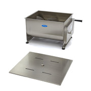 Mélangeur à viande - 60 L - 55 kg viande - axle double - manuel