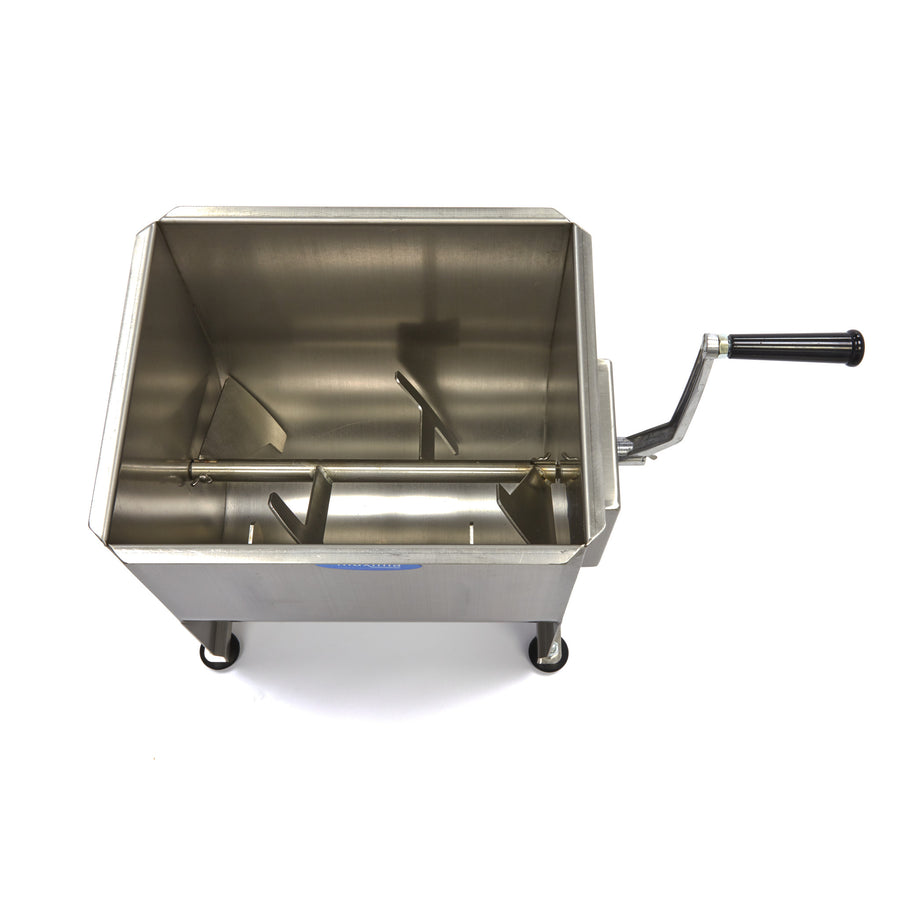 Mélangeur à viande - 30 L - 25 kg viande - axle unique - manuel