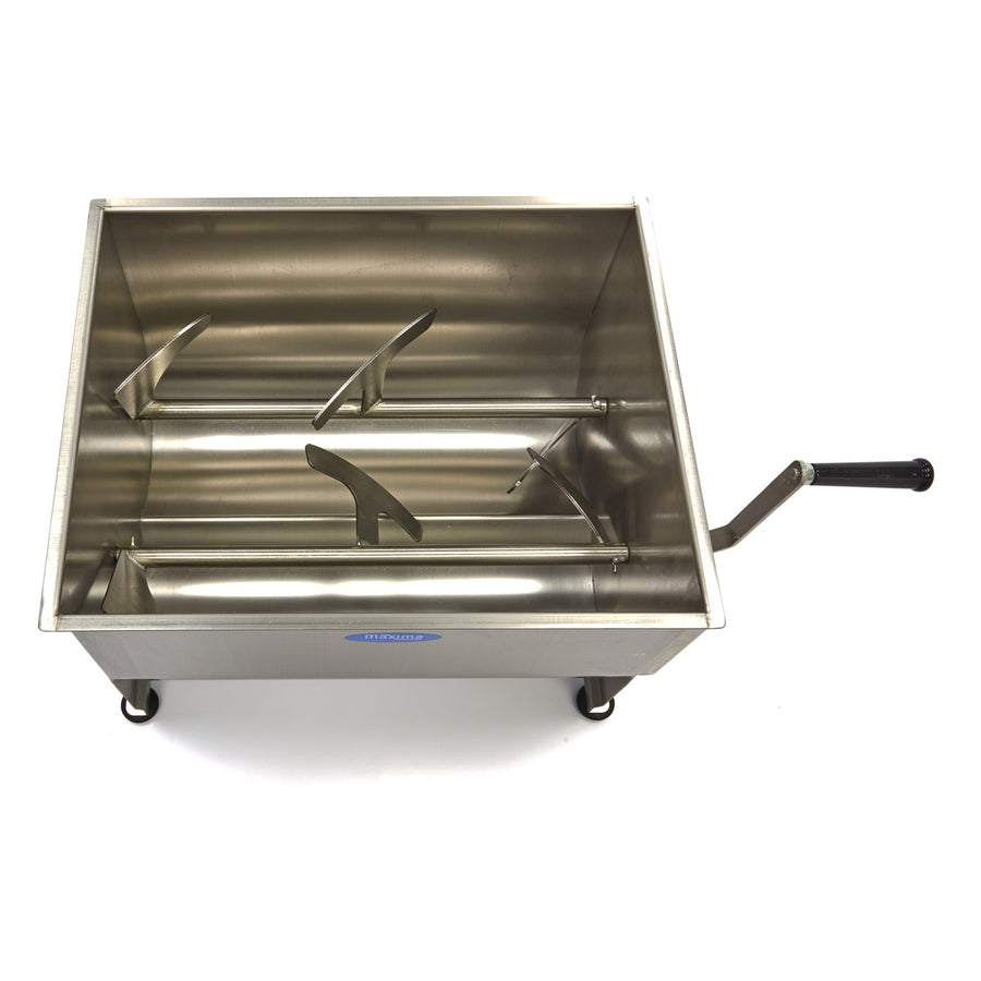 Mélangeur à viande - 50 L - 43 kg viande - axle double - manuel