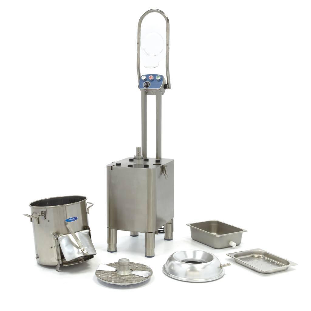 Machine à éplucher les pommes de terre - 15 kg - 300 kg / h - minuteur intégré