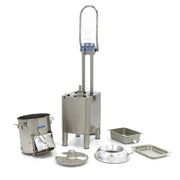 Éplucheuse à pommes de terre Maxima, machine électrique pour 15 kg, débit de 300 kg/h, avec minuteur intégré.