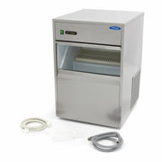 Machine à glaçons Maxima, 28 kg/jour, glaçons creux pour refroidissement par air, appareil professionnel compact.