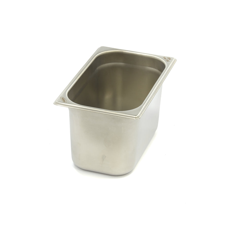 Récipient gastronorm 1/4 GN en acier inoxydable, profondeur 15 cm, bac gastronorme Maxima pour cuisine professionnelle