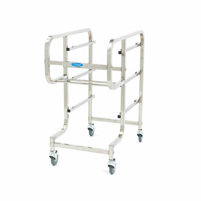 Chariot de débarrassage Maxima avec 5 bacs amovibles pour nettoyage et organisation.