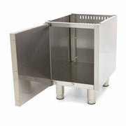 Support de cuisine commerciale Maxima, unité simple de 60 cm de profondeur avec porte pour ligne de cuisson 600.