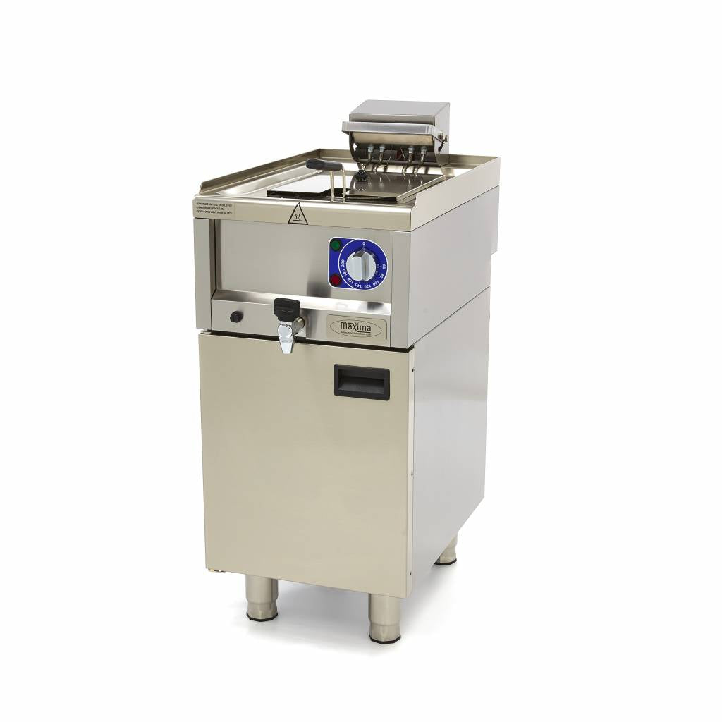 Friteuse - 10 L - 1 panier - avec robinet de vidange - 400V