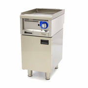 Gril de qualité commerciale - rainuré - unité simple - profondeur 60 cm - gaz