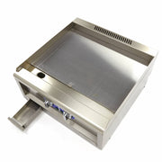 Gril de qualité commerciale - lisse - unité double - profondeur 60 cm - électrique - 400V