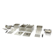 Friteuse - 2 x 6 L - 2 paniers - jusqu'à 2,4 kg de frites