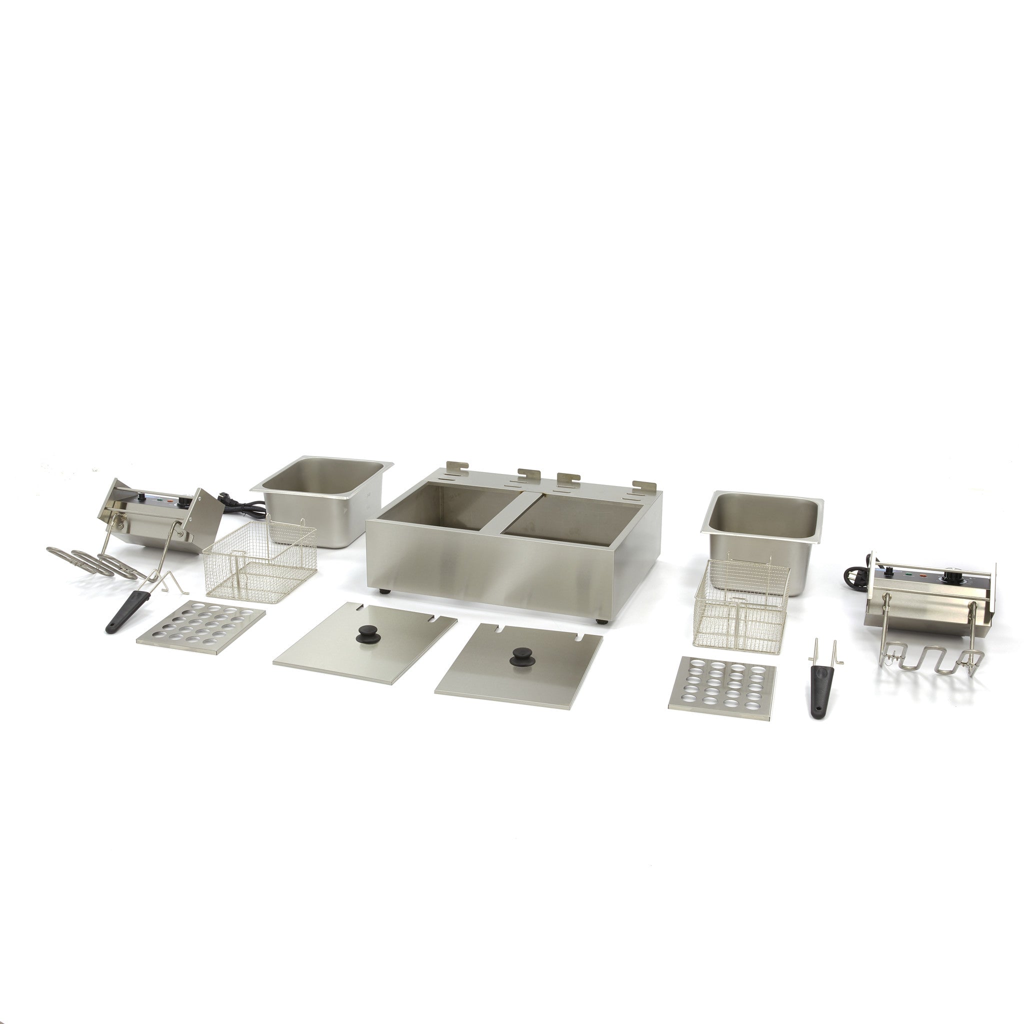 Friteuse - 2 x 6 L - 2 paniers - jusqu'à 2,4 kg de frites