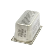 Récipient gastronorm 1/3 GN en acier inoxydable perforé, profondeur 15 cm, de la marque Maxima, pour la cuisine professionnelle.