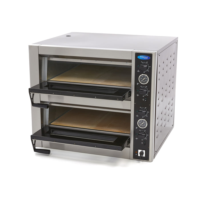 Four à pizza - s'adapte à 4 pizzas Ø30 cm - double étage