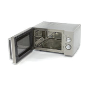 Micro-ondes professionnel Maxima 900W avec 6 programmes, plaque pour assiettes jusqu'à Ø33 cm, intérieur en acier inoxydable.