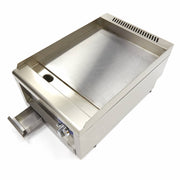 Gril de qualité commerciale - lisse - unité simple - profondeur 60 cm - gaz