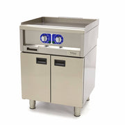 Gril de qualité commerciale - lisse - unité double - profondeur 60 cm - électrique - 400V