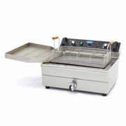 Friteuse - 20 L - 1 panier - avec robinet de vidange