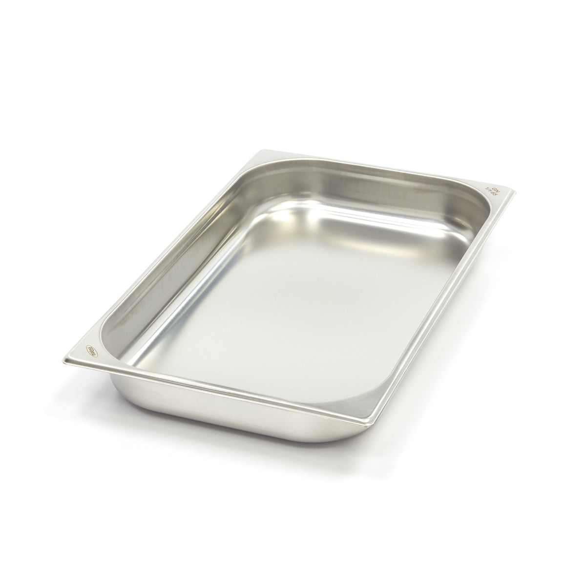 Bac gastronorme 1/1 GN en inox, profondeur 6,5 cm, pour cuisine professionnelle, de la marque Maxima.