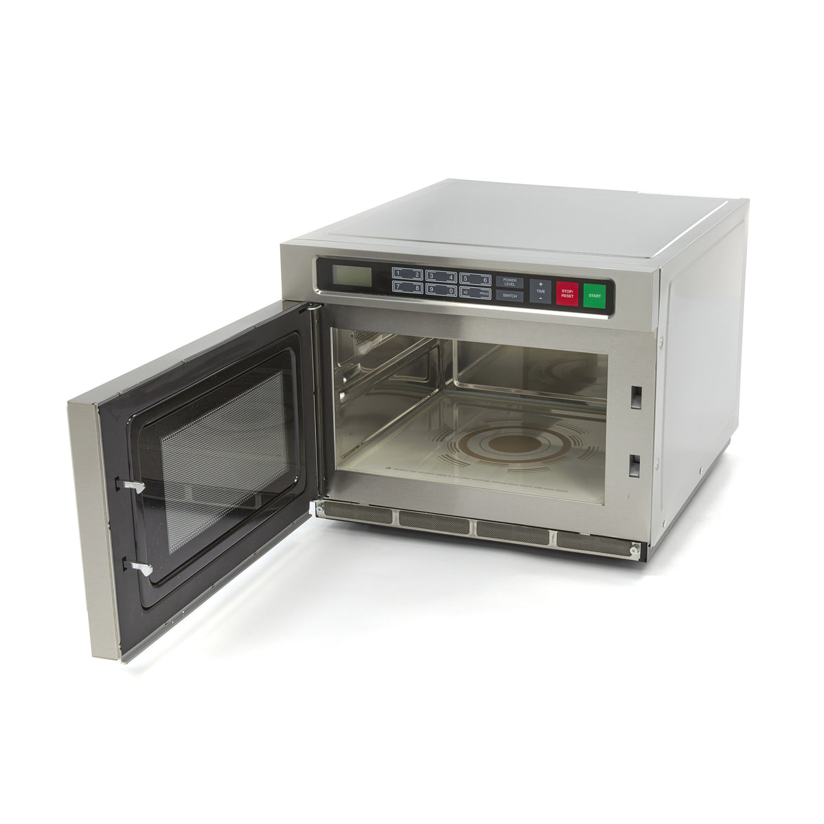 Micro-ondes professionnel Maxima, 1800W, 20 programmes, espace pour assiettes jusqu'à Ø36 cm, 2 tablettes.