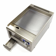 Gril de qualité commerciale - lisse - unité simple - profondeur 60 cm - électrique