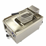 Friteuse - 10 L - 1 panier - avec robinet de vidange - 400V
