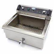 Friteuse - 30 L - 1 panier - avec robinet de vidange