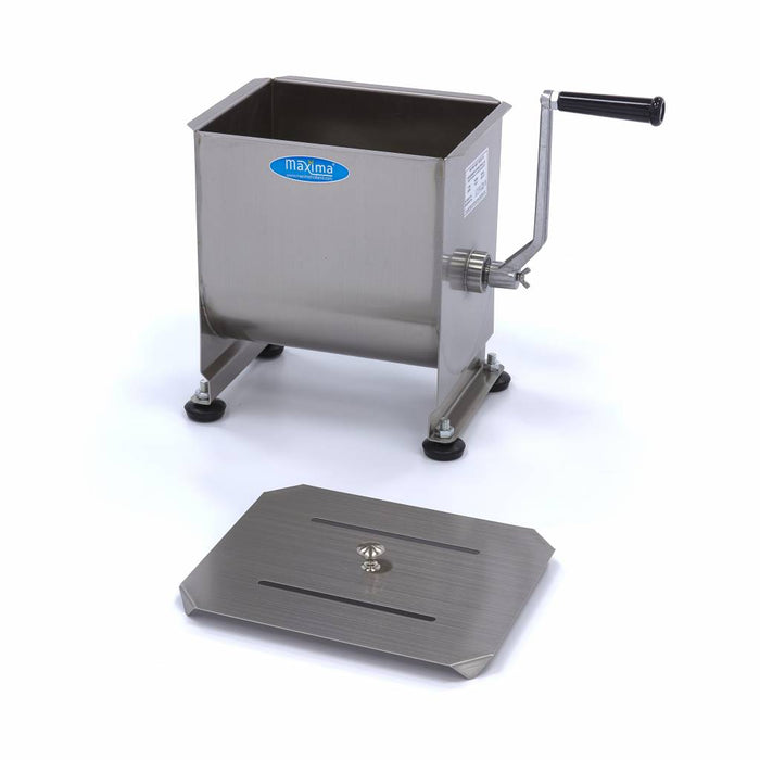 Mélangeur à viande - 10 L - 7,5 kg viande - axle unique - manuel