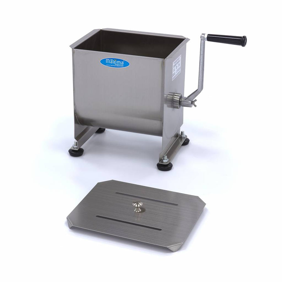 Mélangeur à viande - 10 L - 7,5 kg viande - axle unique - manuel