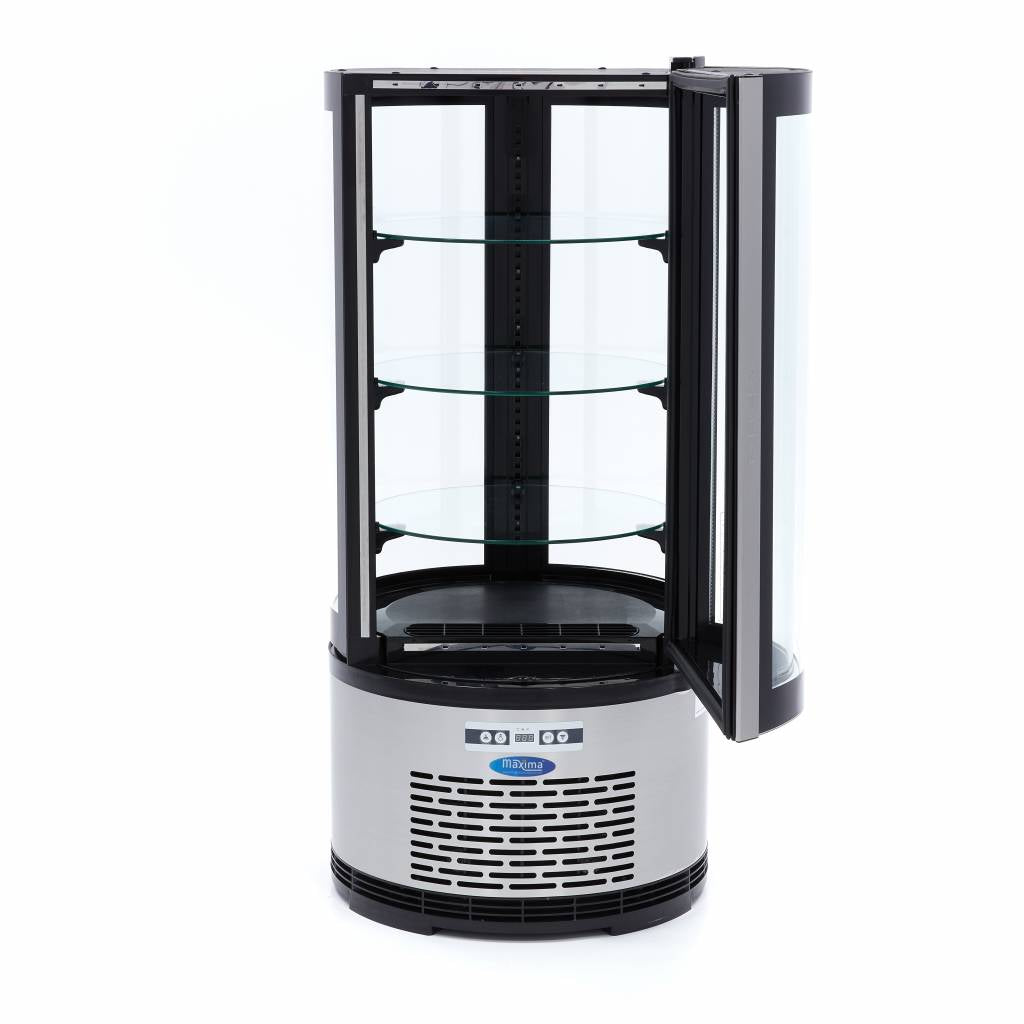Vitrine à gâteaux - 100 L - 48 cm - ronde